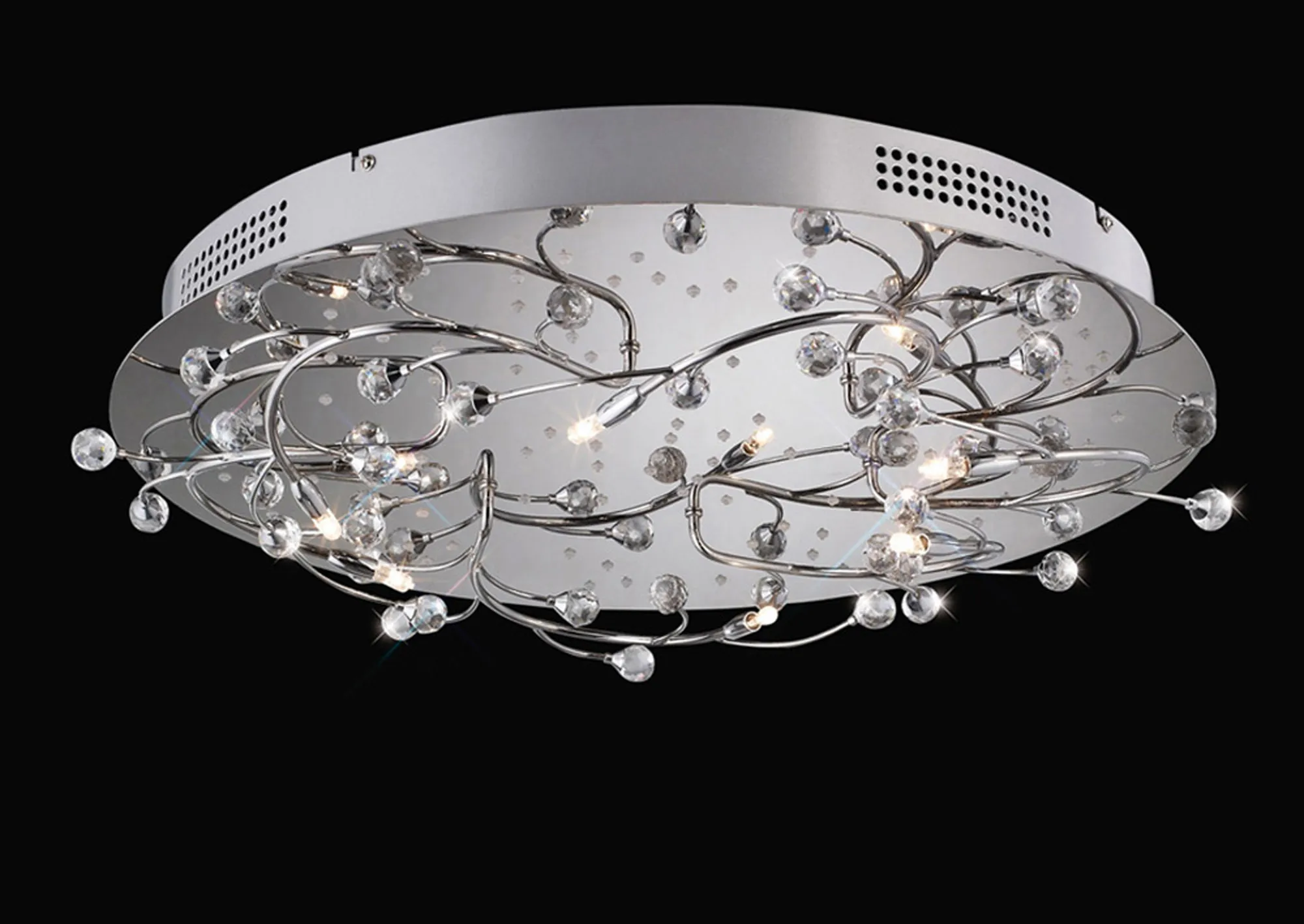 Fia Crystal Ceiling Lights Diyas Flush Crystal Fittings Fia Crystal Ceiling Lights Diyas Flush Crystal Fittings
